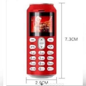 Red Coca Cola Can Shaped Mobile Phone